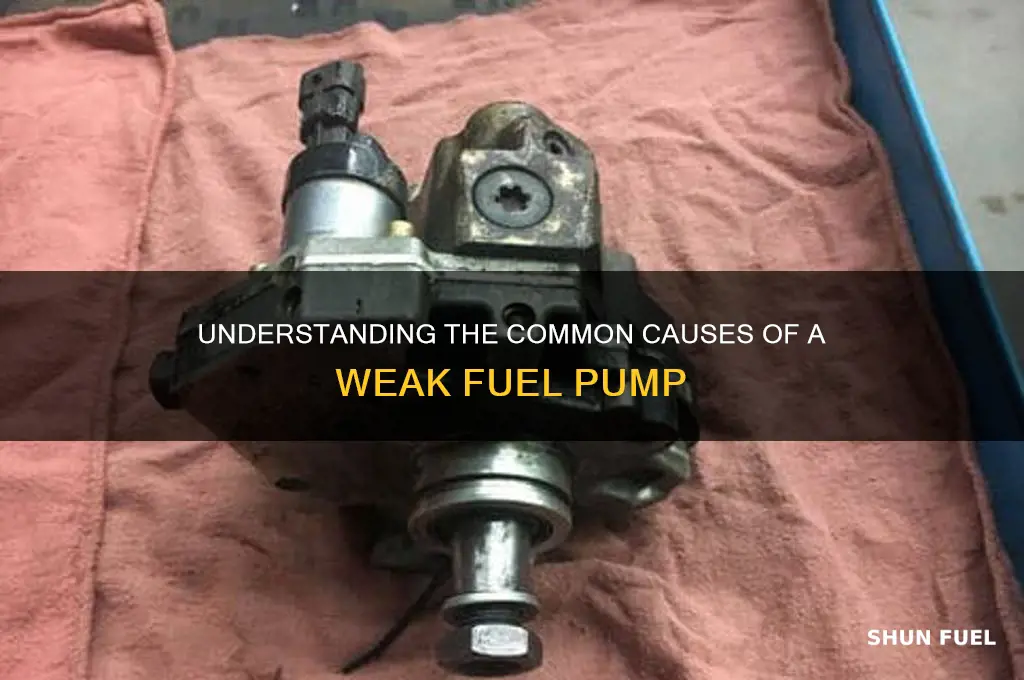 what causes a weak fuel pump