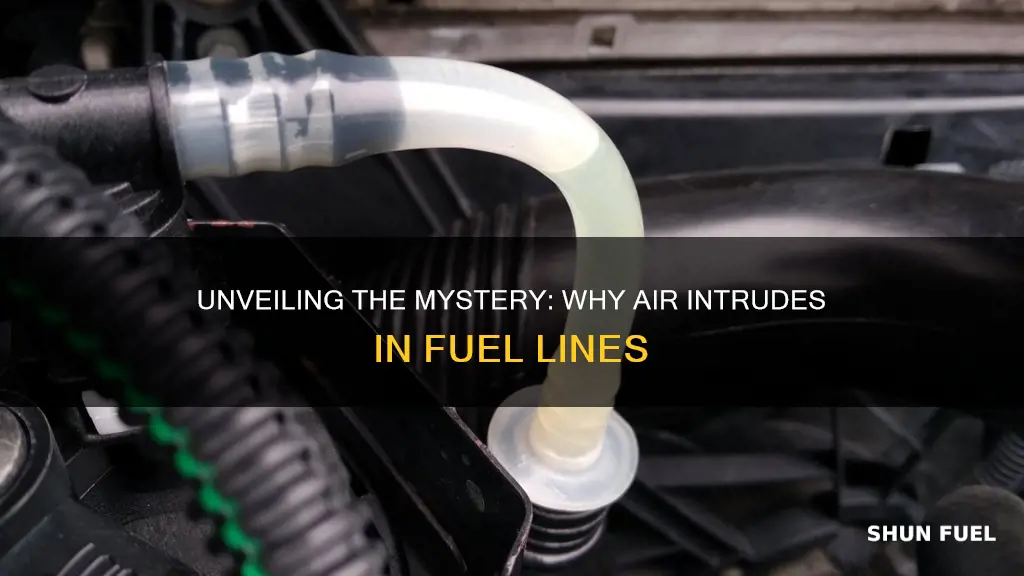 what causes air in fuel line