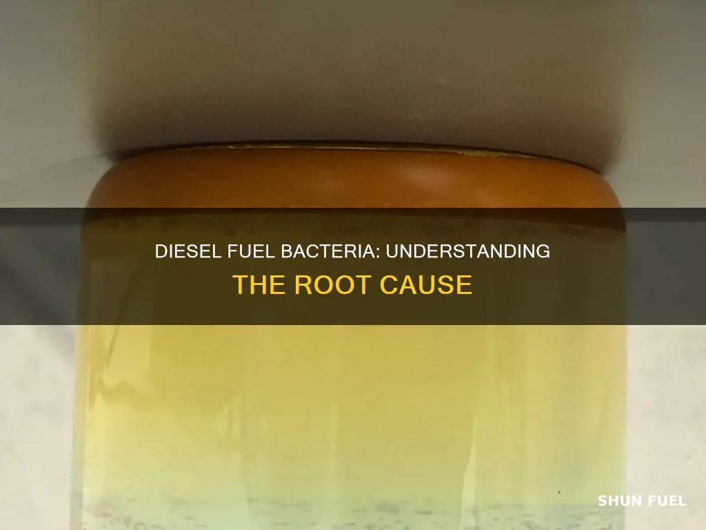what causes bacteria to grow in diesel fuel