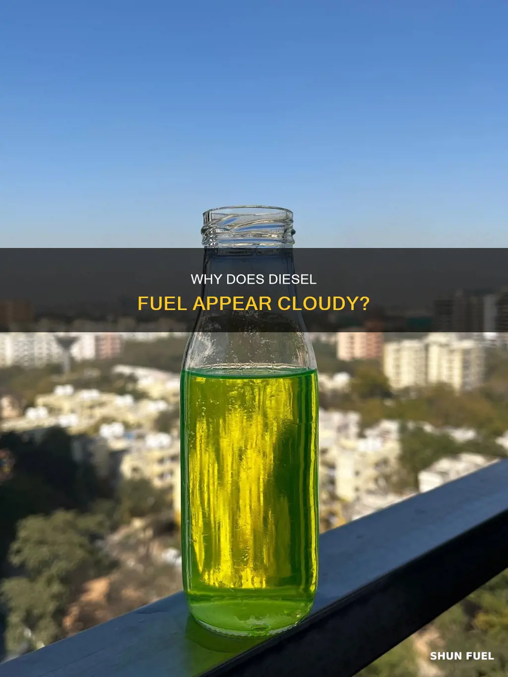 what causes diesel fuel to look cloudy