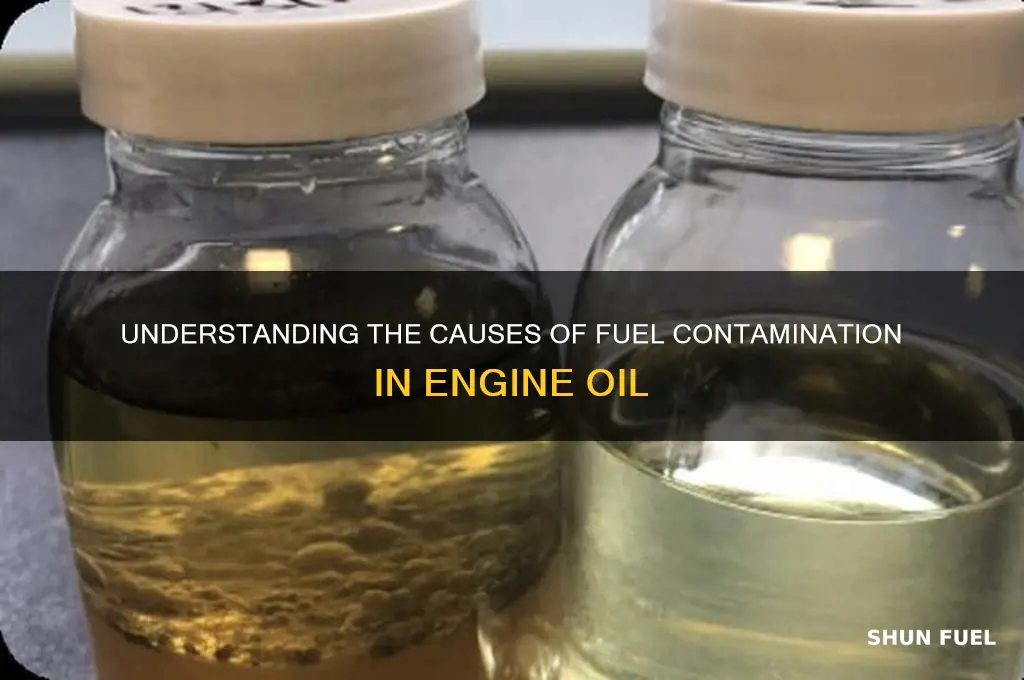 what causes fuel in oil