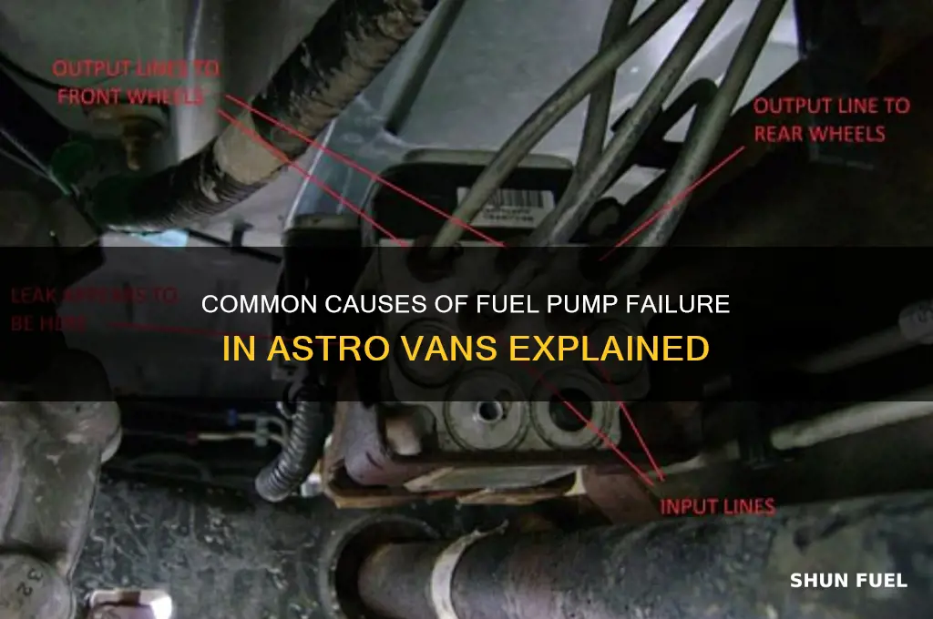 what causes fuel pump to break astro van