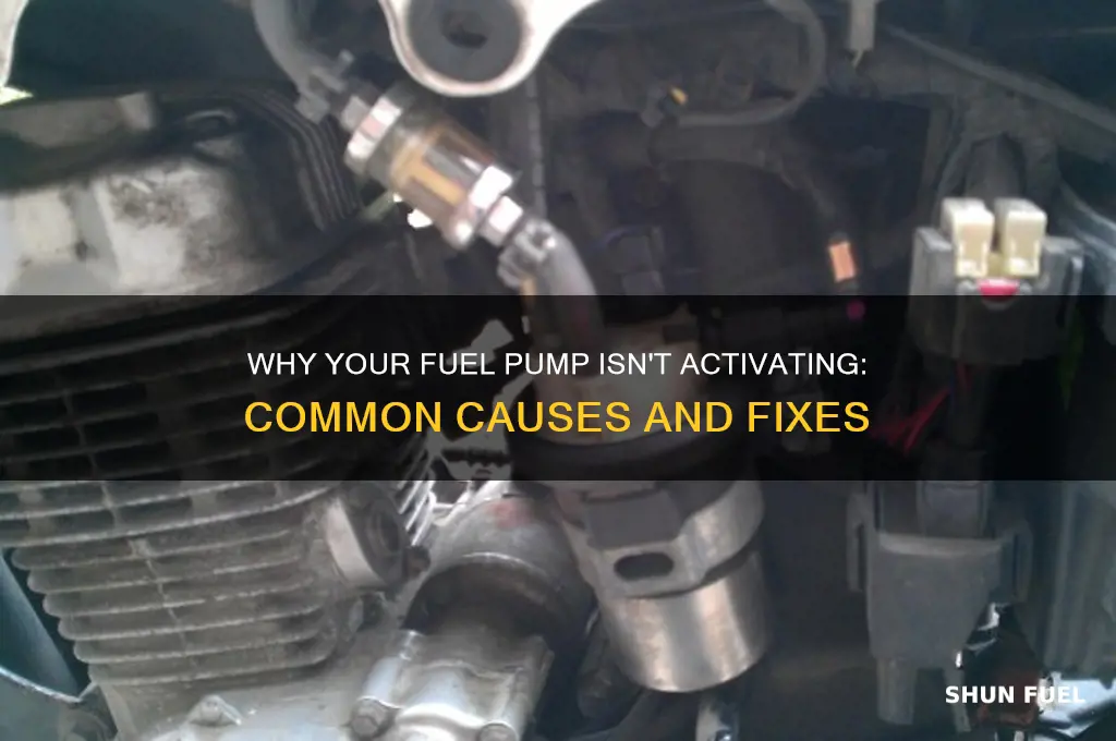 what causes fuel pump to not kick on