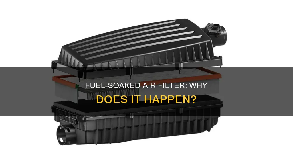 what causes fuel to blow into 4 wheeler air filter