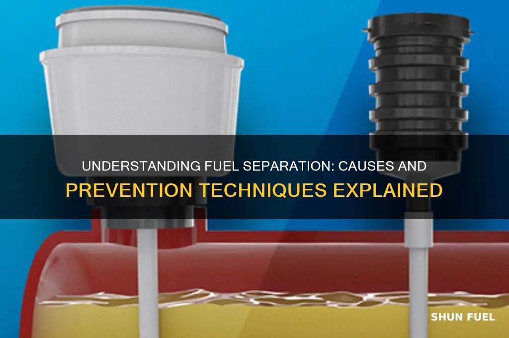 what causes fuel to separate