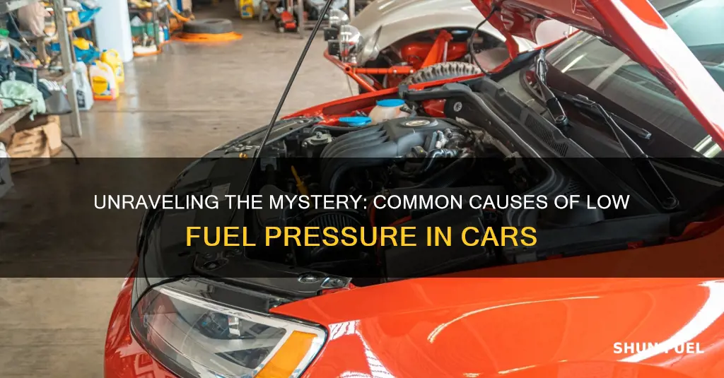 what causes low fuel pressure in a car