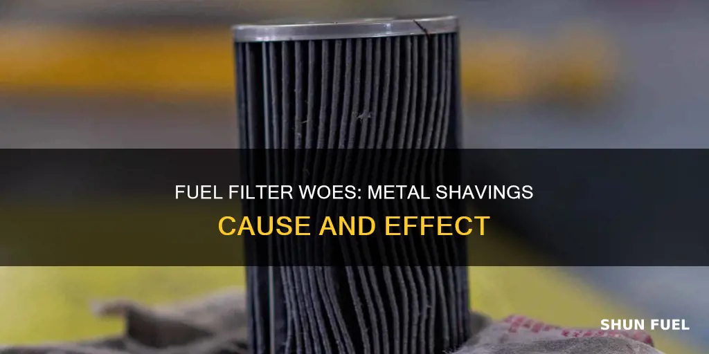 what causes metal shavings in fuel filter