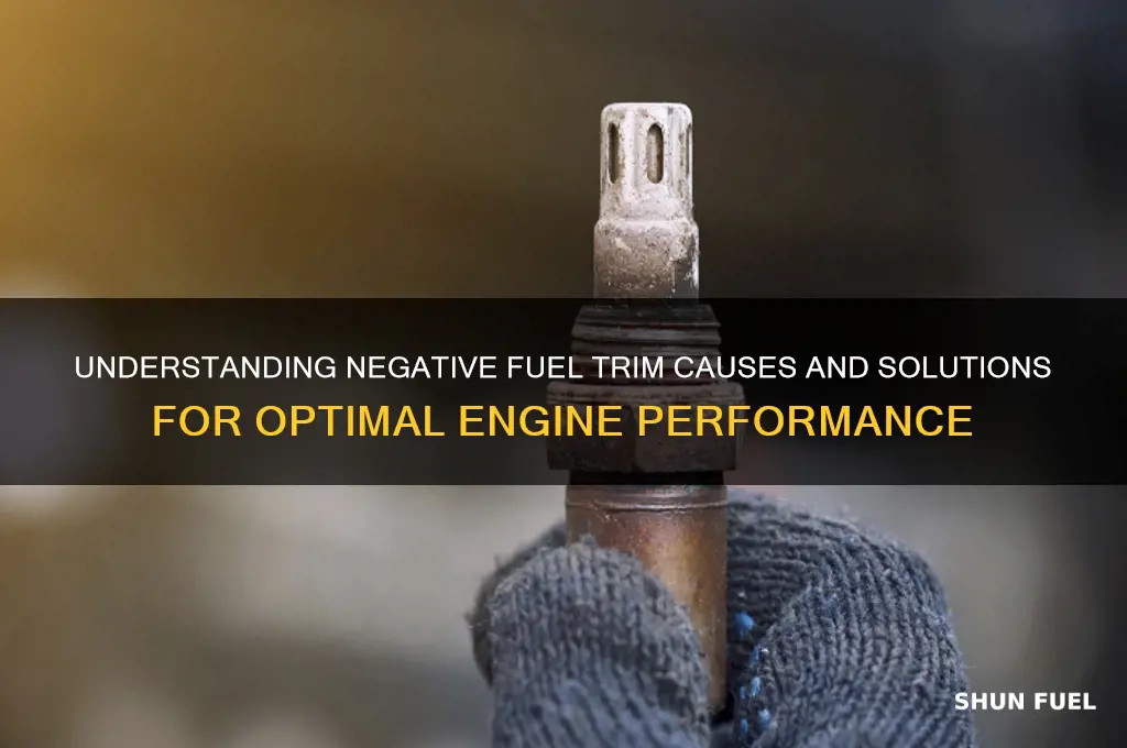 what causes negative fuel trim