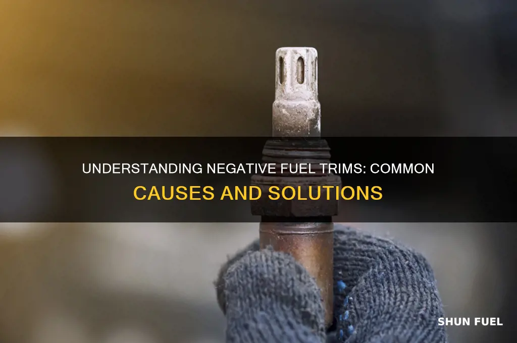 what causes negative fuel trims