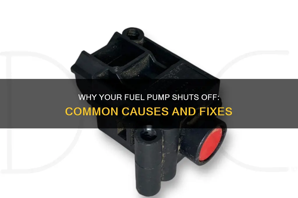 what causes the fuel pump to shut off