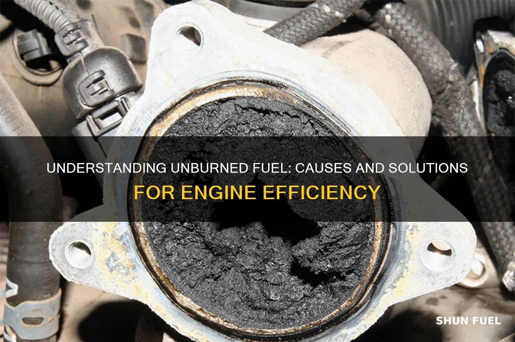what causes unburned fuel