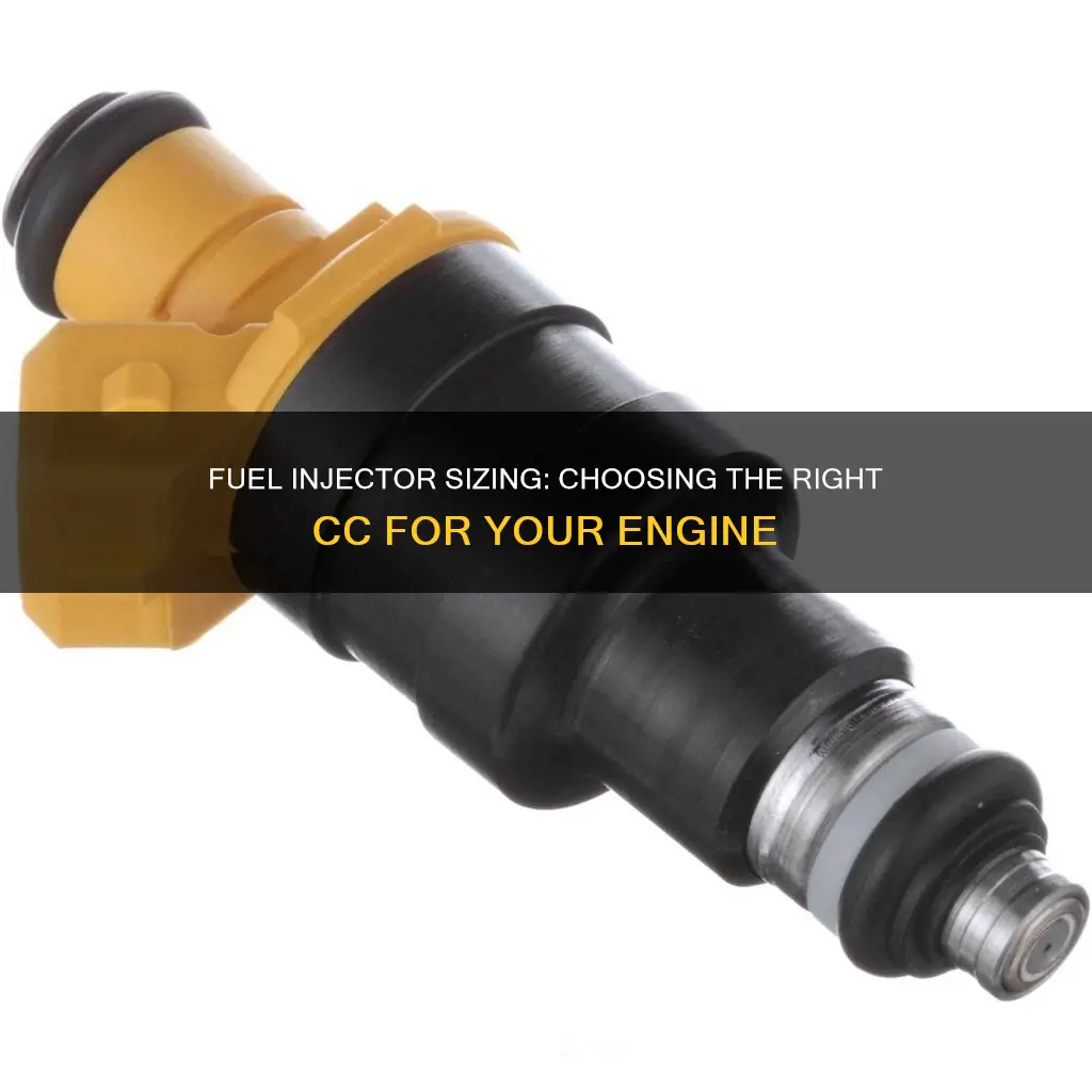what cc fuel injectors do i need