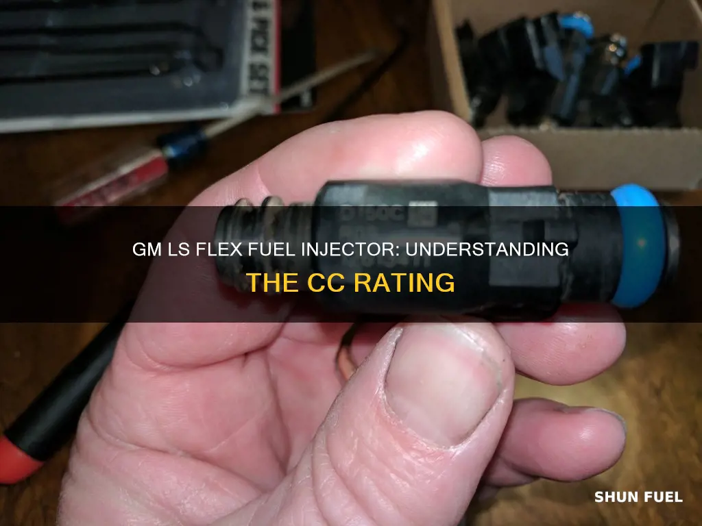what cc is gm ls flex fuel injector