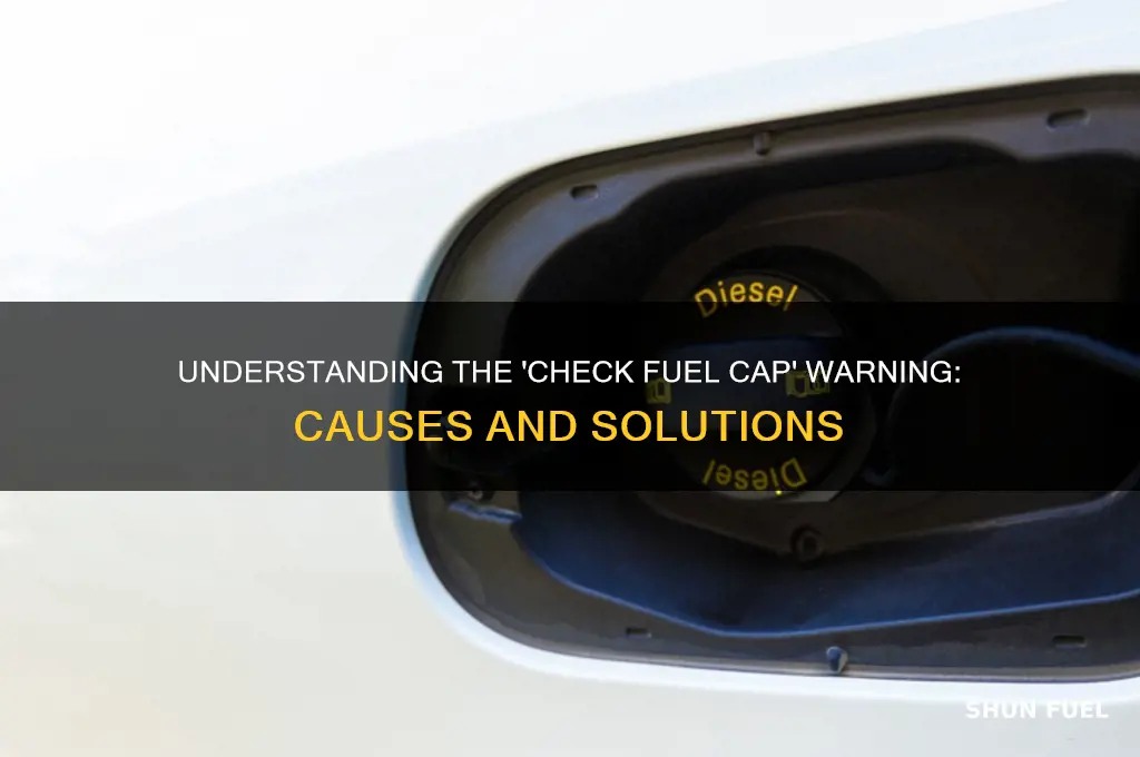 what check fuel cap means