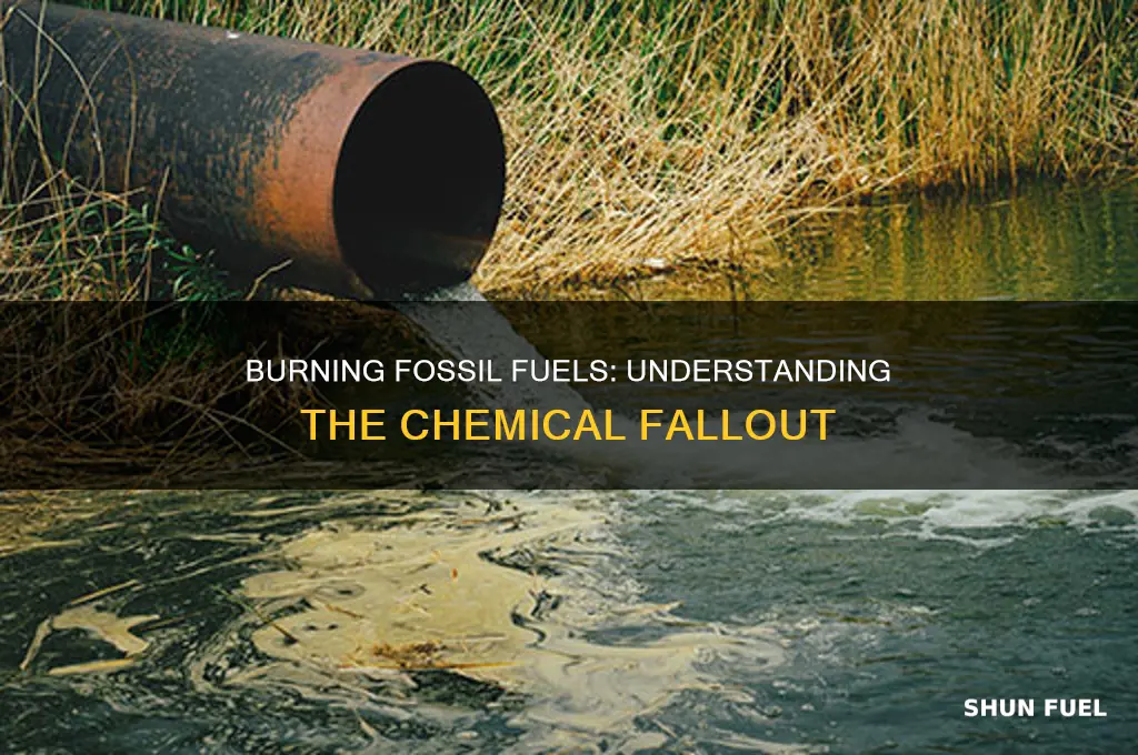 what chemcials are realsed when fossil fuels are burned