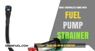 Chevrolet Models Featuring Fuel Pump Strainers: A Comprehensive Guide