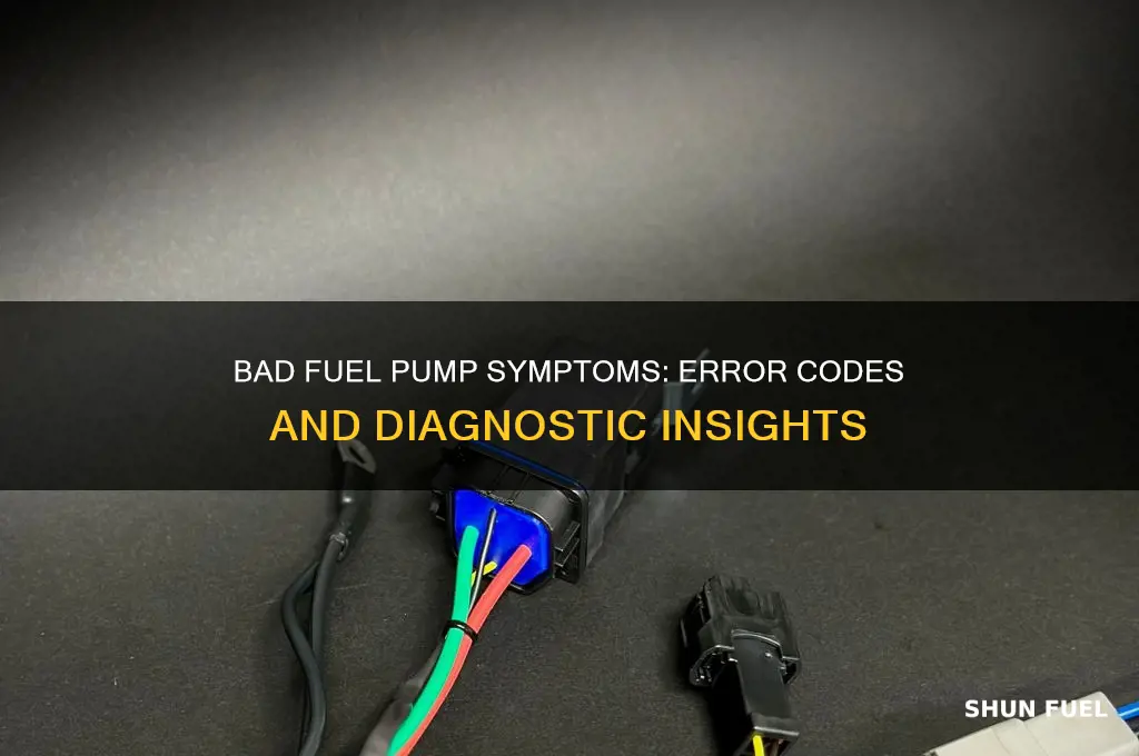 what code does a bad fuel pump throw