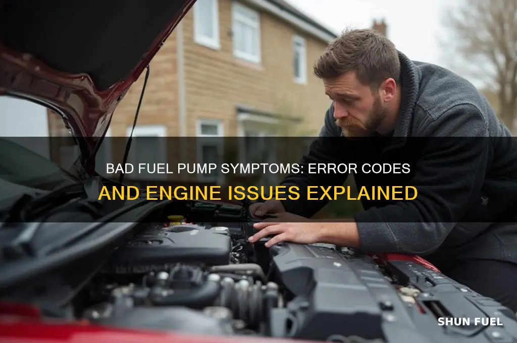 what codes can a bad fuel pump cause