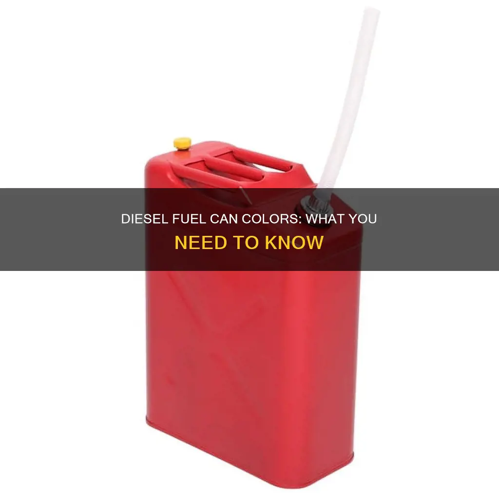 what color are diesel fuel cans
