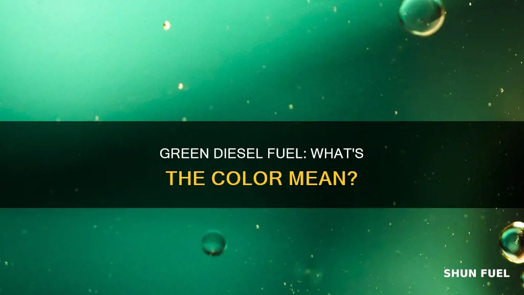 what color green diesel fuel