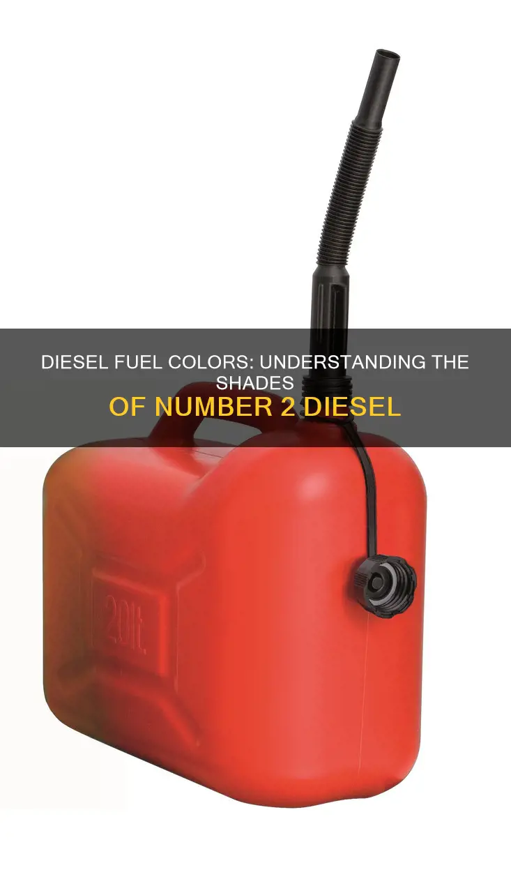 what color is 2 diesel fuel