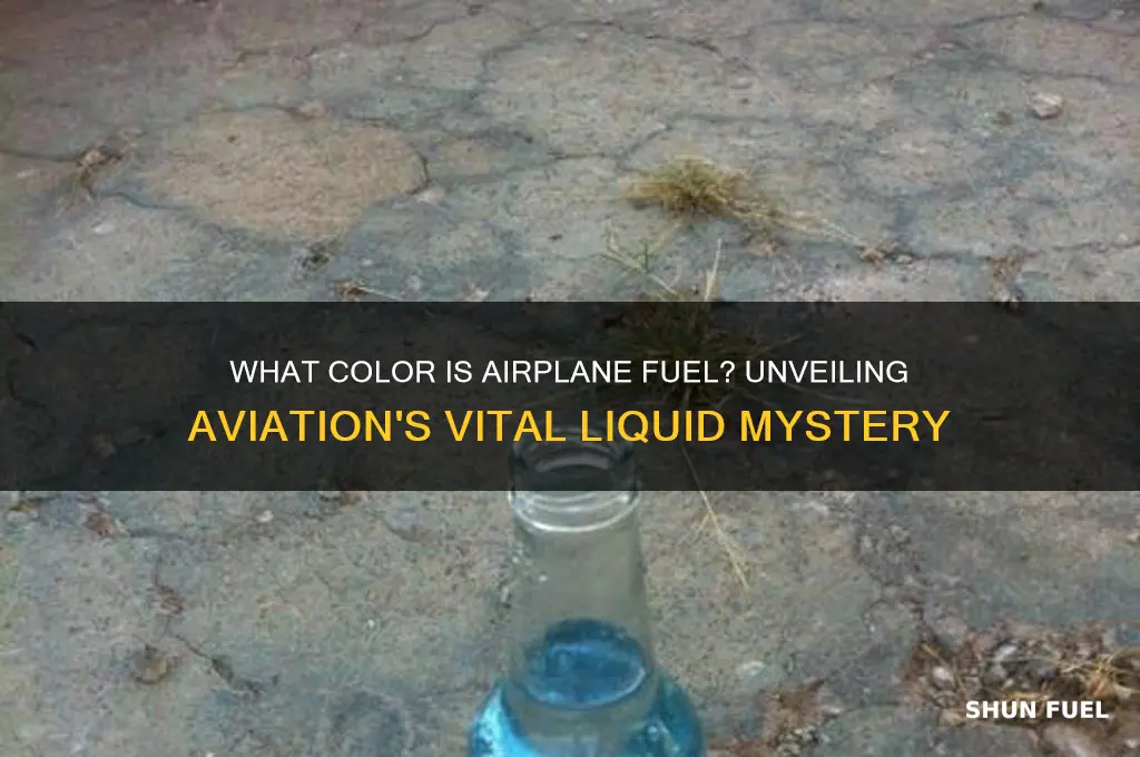 what color is airplane fuel