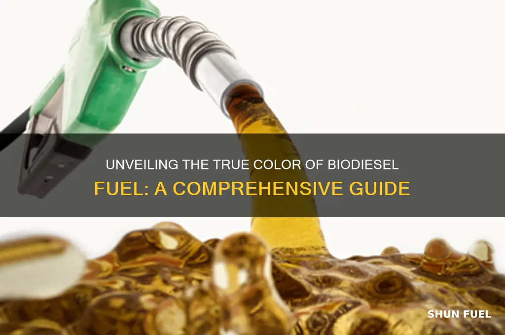 what color is biodiesel fuel