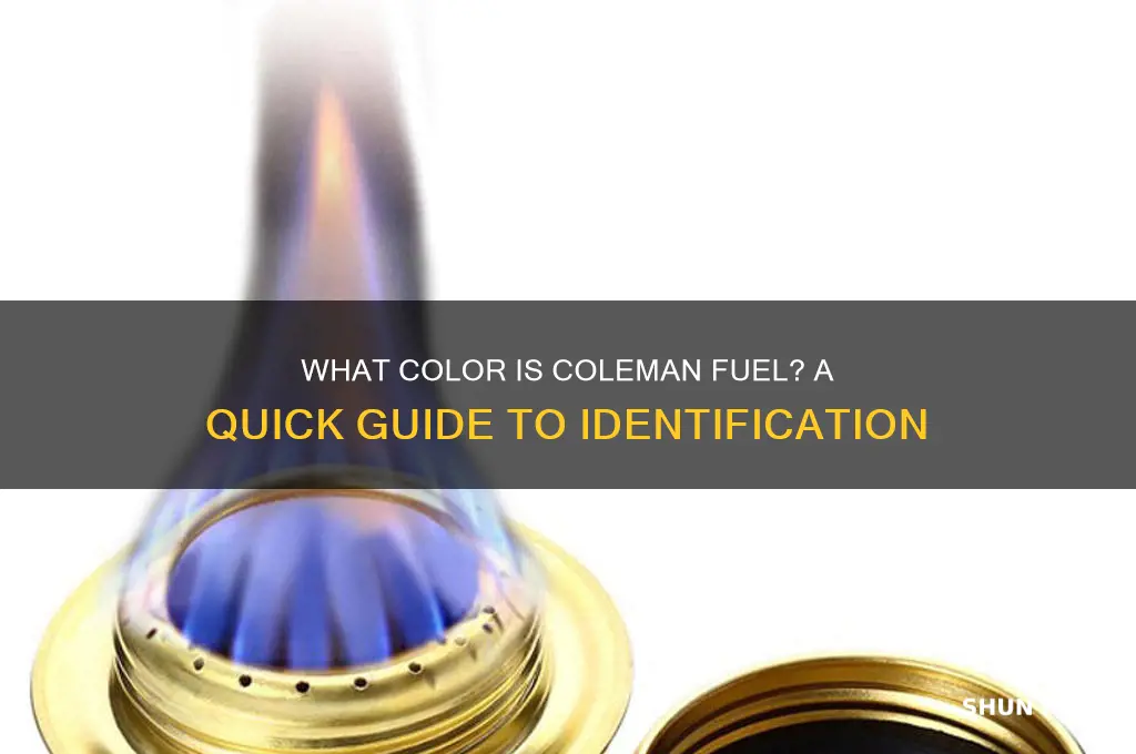 what color is coleman fuel