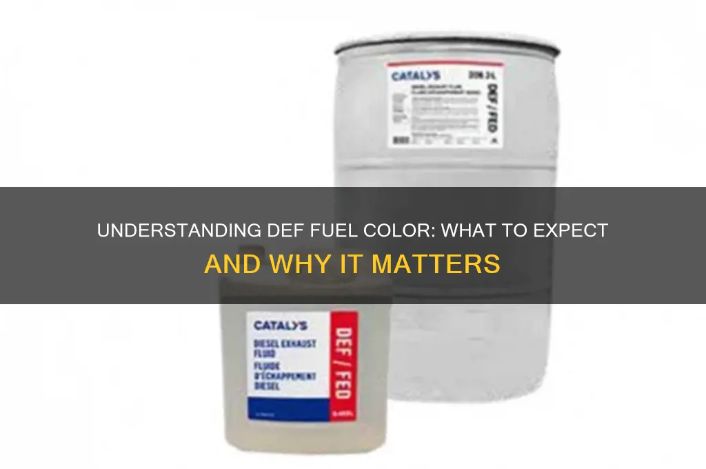 what color is def fuel