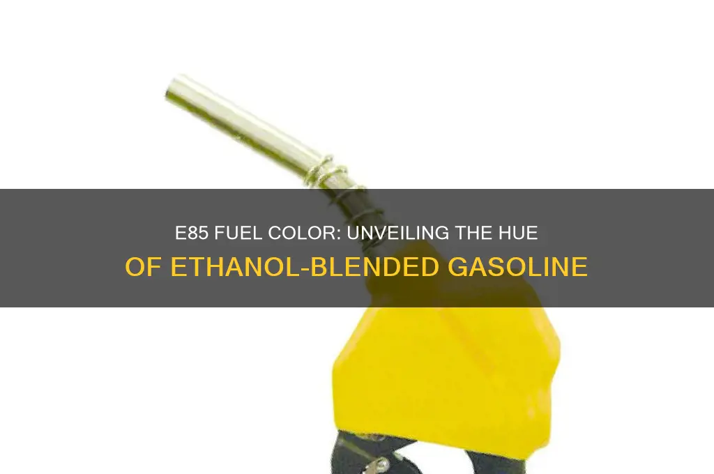 what color is e85 fuel