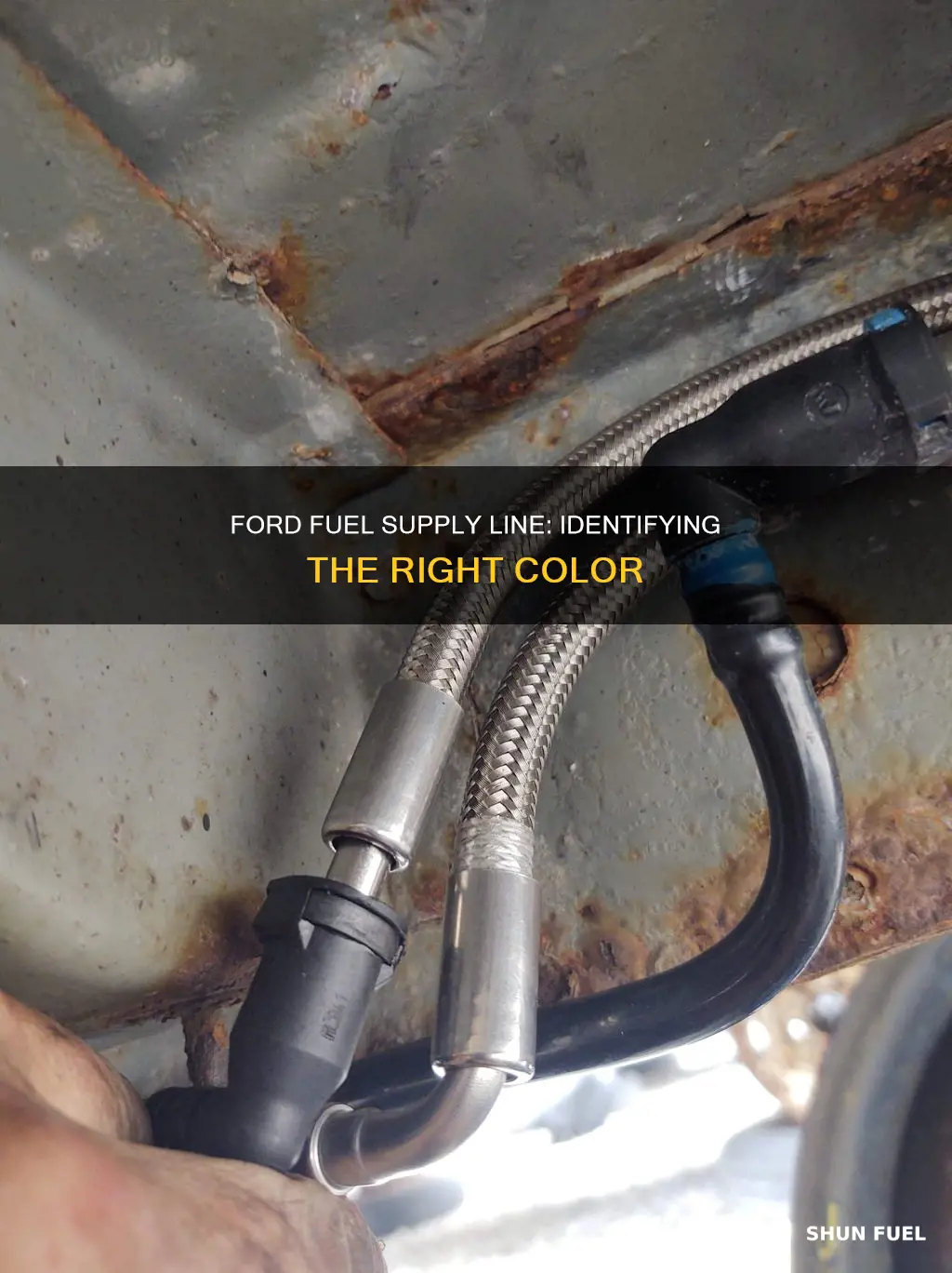 what color is ford fuel suppy line
