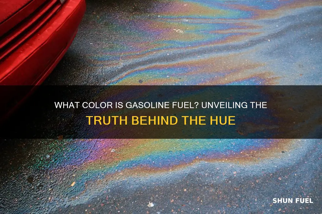 what color is gasoline fuel