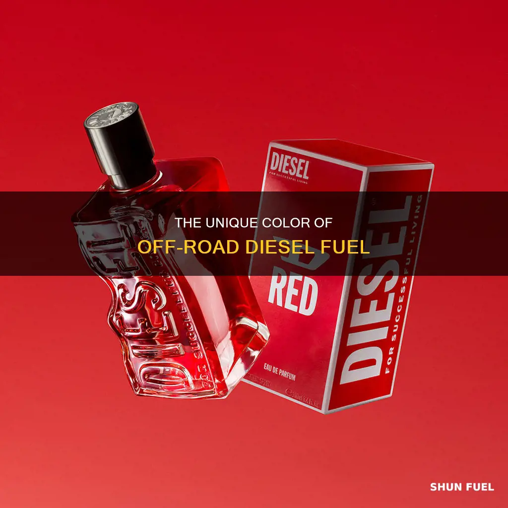 what color is off road diesel fuel