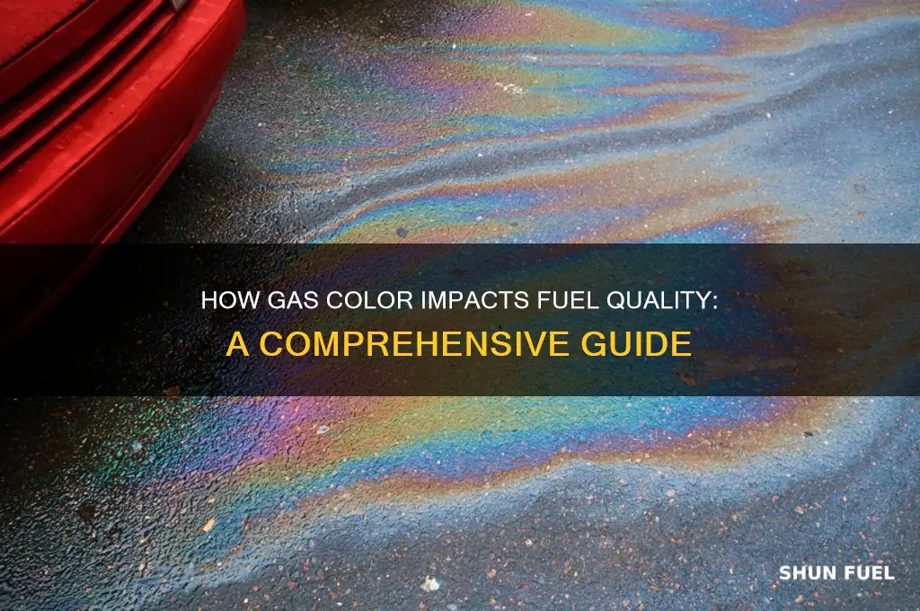 what color of gas can affect fuel quality