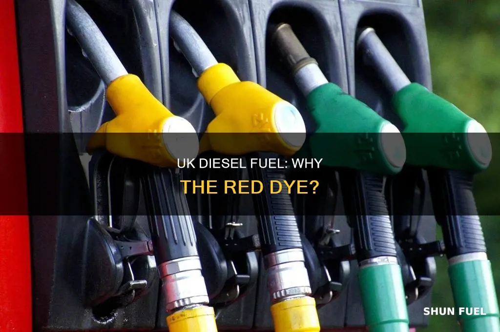 what colour is diesel fuel in uk