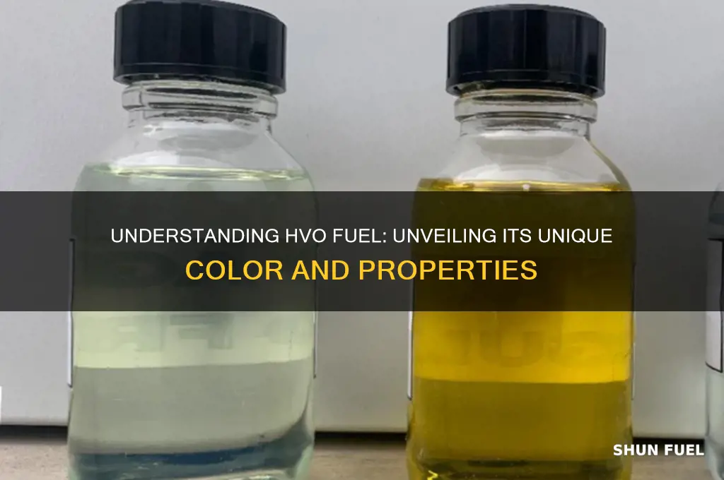 what colour is hvo fuel