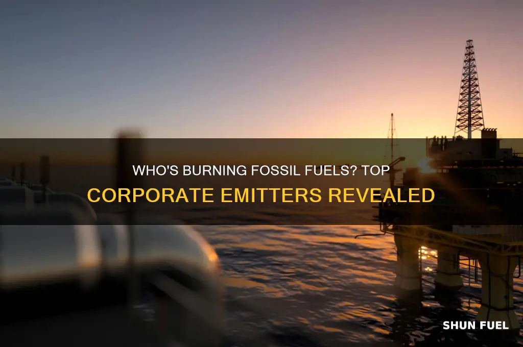 what companies burn fossil fuels