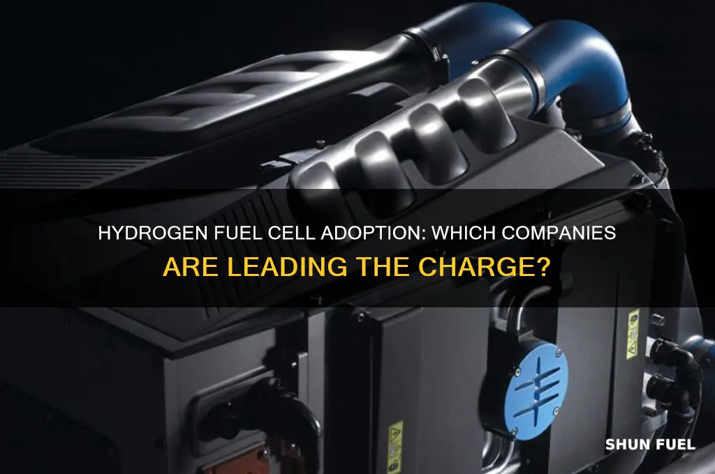 what companies use hydrogen fuel cells