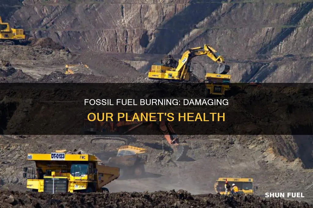 what consequences do burning fossil fuels have on the environment