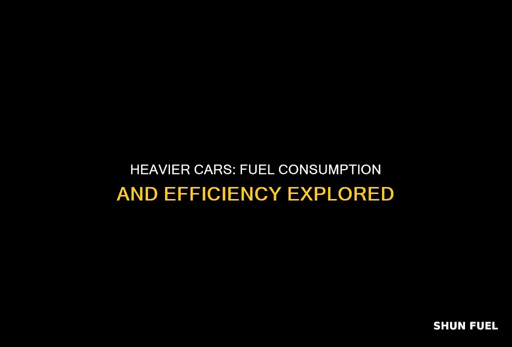 what correlation exist between weight of car and fuel consumption
