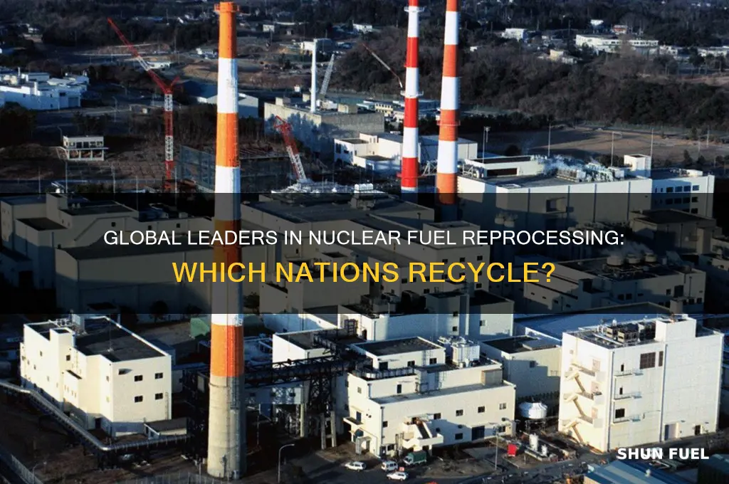 what countries reprocess nuclear fuel