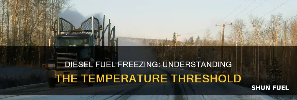 what degree does diesel fuel freeze