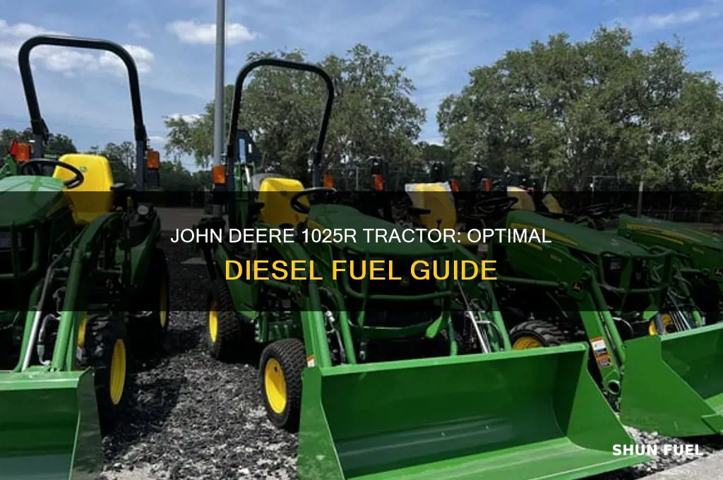 what desiel fuel is used for john deere 1025r tractor
