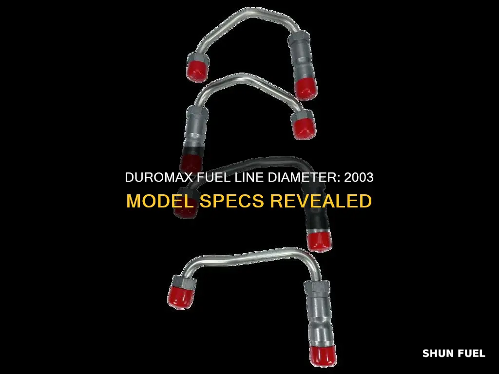 what diameter are fuel lines on a 2003 duromax