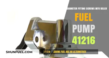 Delco Fuel Pump 41216: Correct Diameter for Fitting Screws