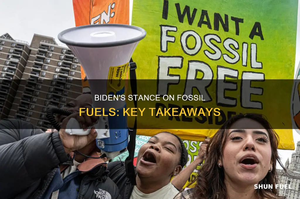 what did biden say about fossil fuels