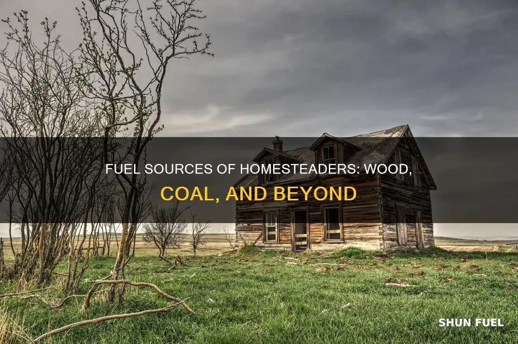 what did homesteaders use for fuel