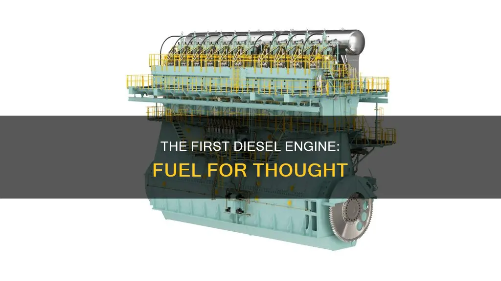 what did the first diesel engine use for fuel
