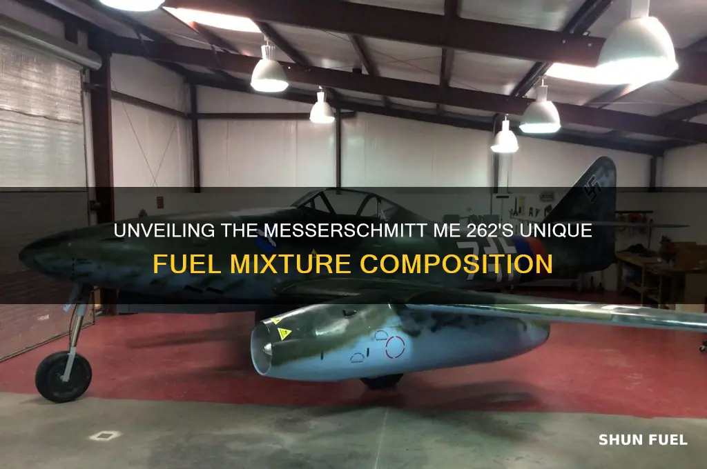 what did the me 262 use for a fuel mixyure