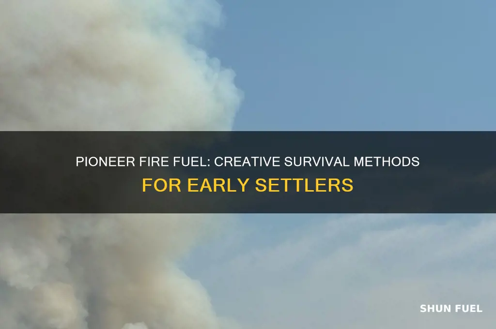 what did the pioneers use for fuel for their fires